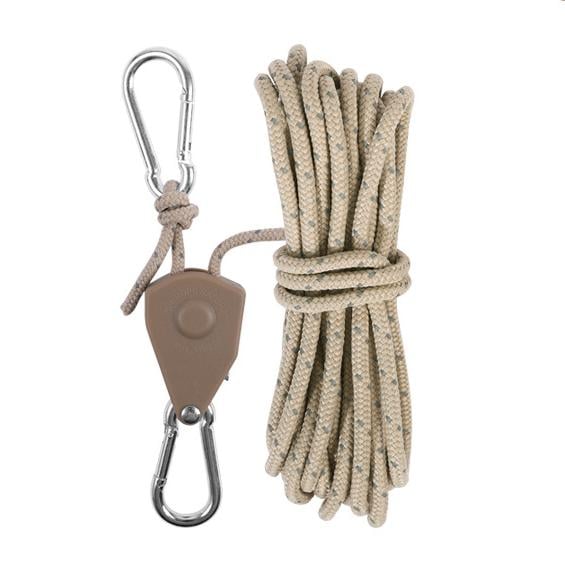 1+1 GRATIS | Outdoor-Sturmleine 4 m – Reflektierend & sicher fixierbar