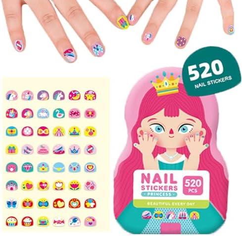 Kinder-Nagelkunst-Sticker | Lustige & einfache Designs