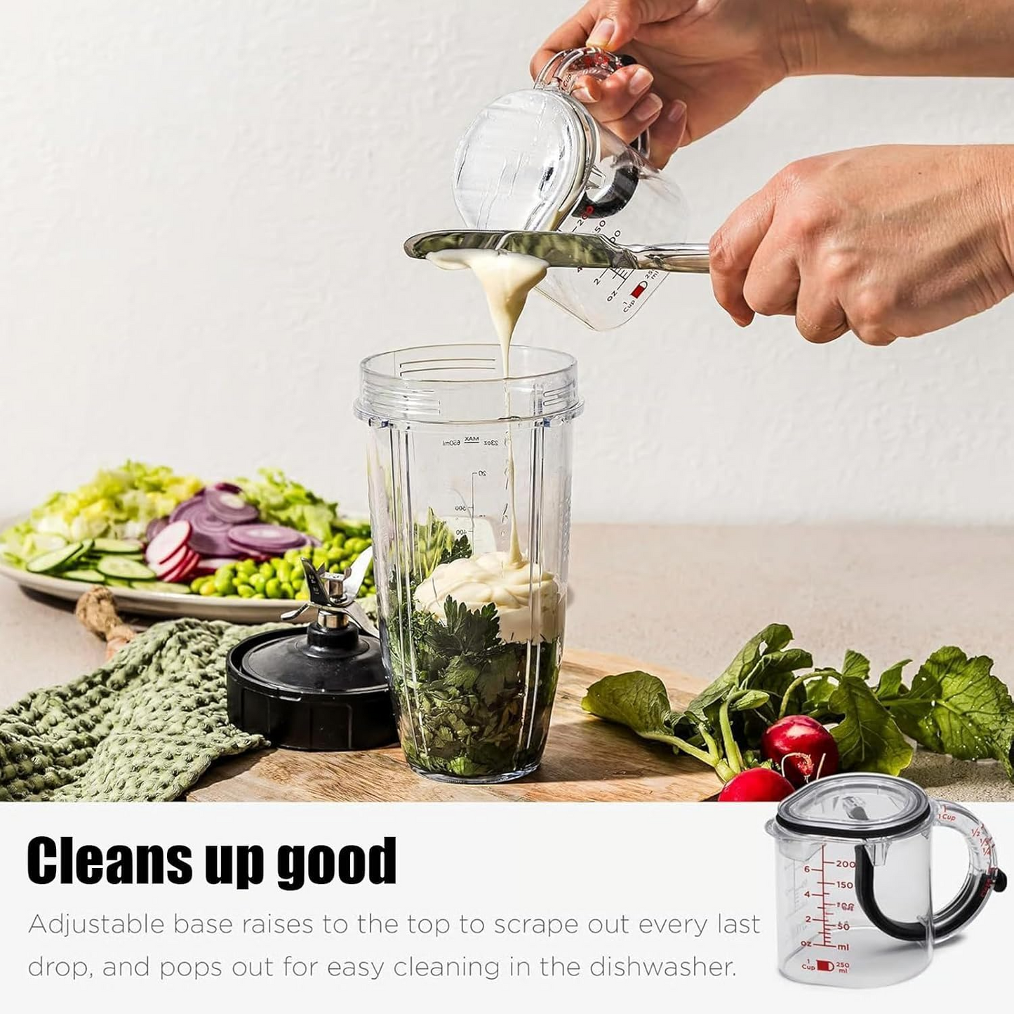 4-in-1 Verstellbarer Messbecher | Präzises Kochen leicht Gemacht - 1 + 1 Gratis!
