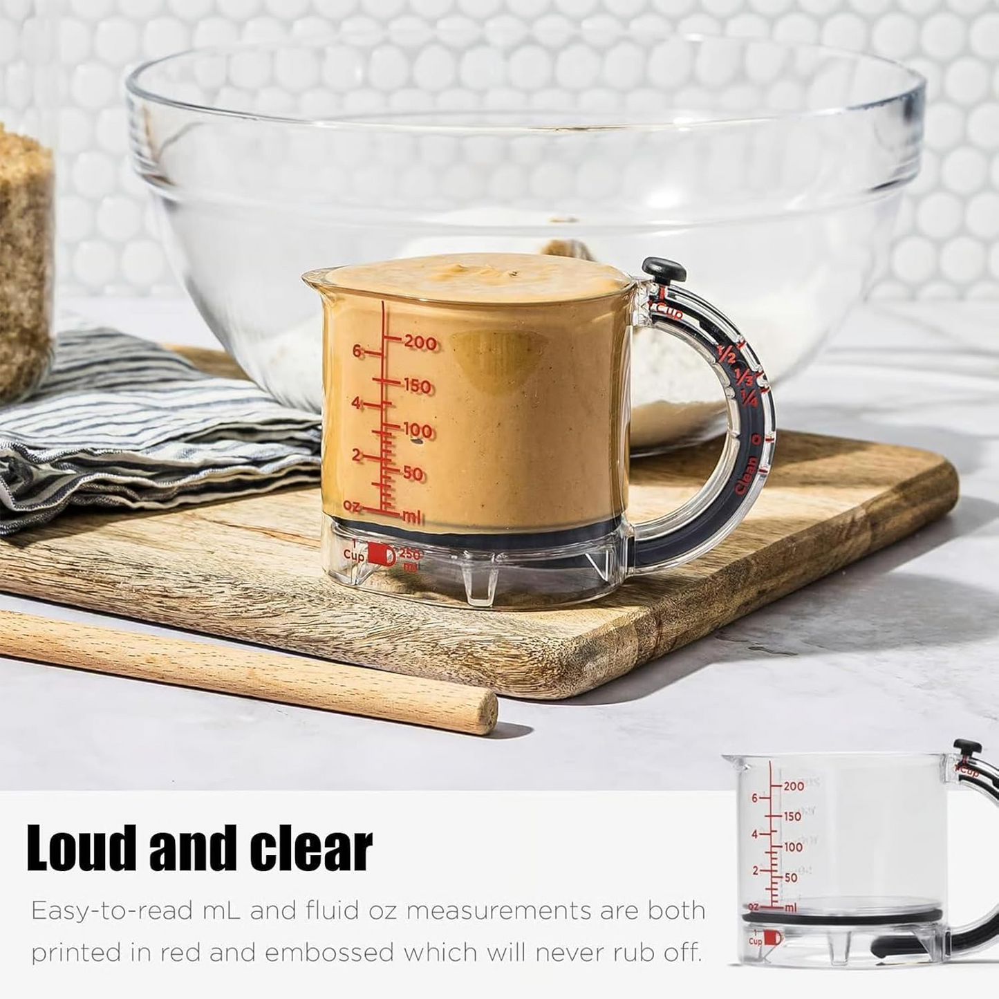 4-in-1 Verstellbarer Messbecher | Präzises Kochen leicht Gemacht - 1 + 1 Gratis!