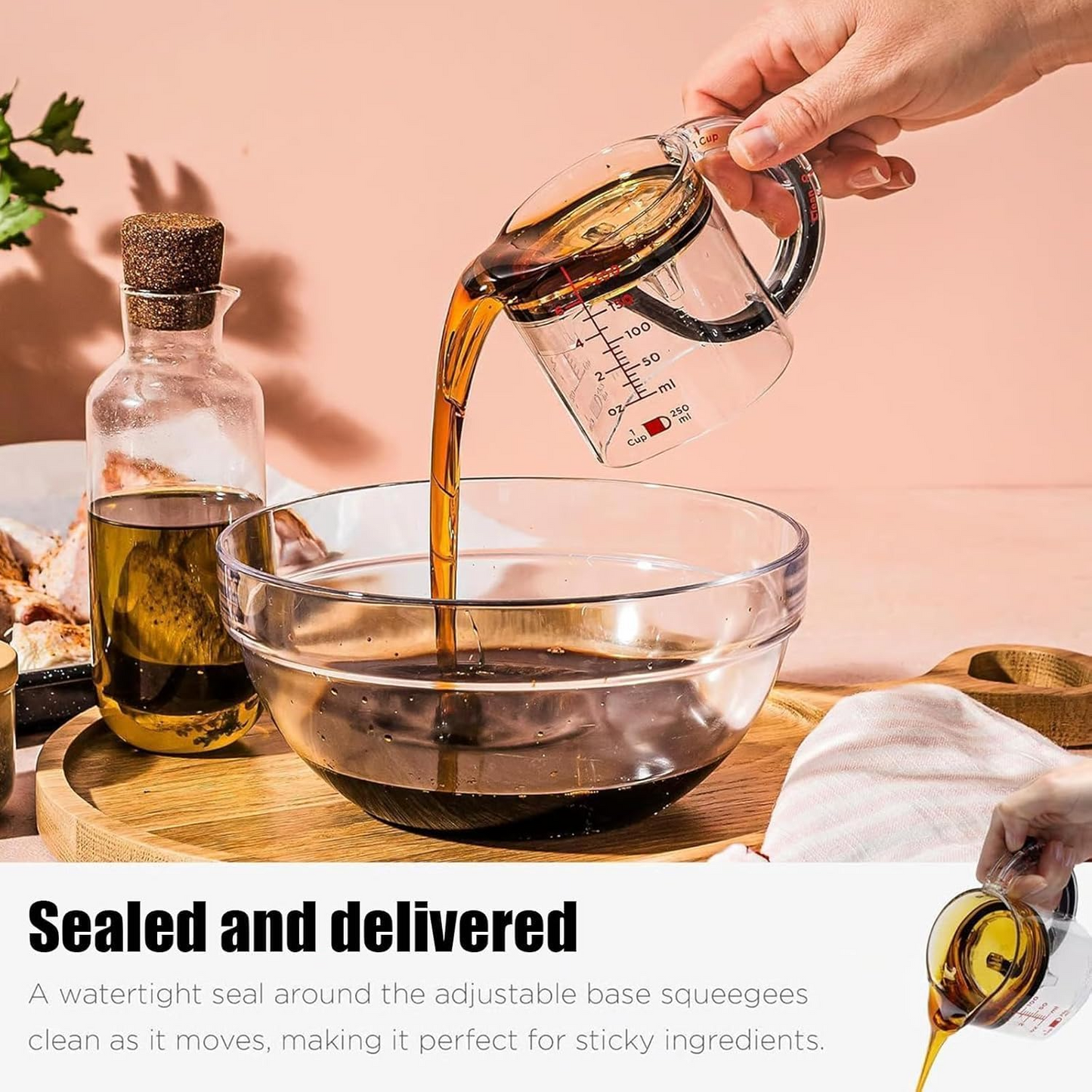 4-in-1 Verstellbarer Messbecher | Präzises Kochen leicht Gemacht - 1 + 1 Gratis!
