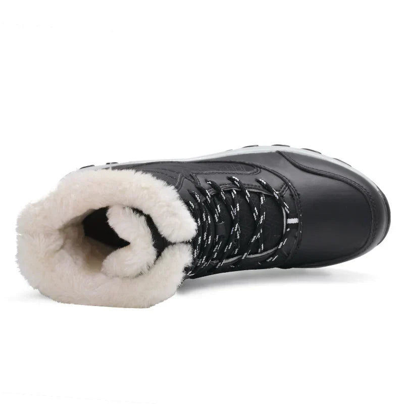 Gefütterte Winterstiefel mit Schnürung – warm bis -40 °C