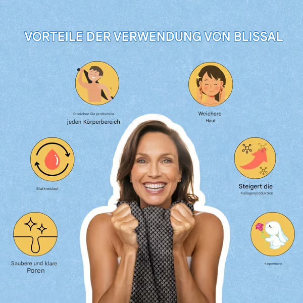 1+1 GRATIS | Peeling-Duschtuch mit Silberionen – Tiefenreinigung & sanfte Exfoliation