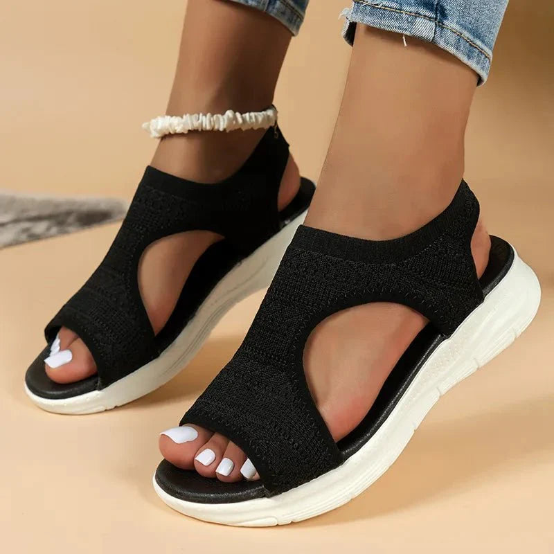 Lena – Stilvolle Offene Zehen Orthopädische Sandalen