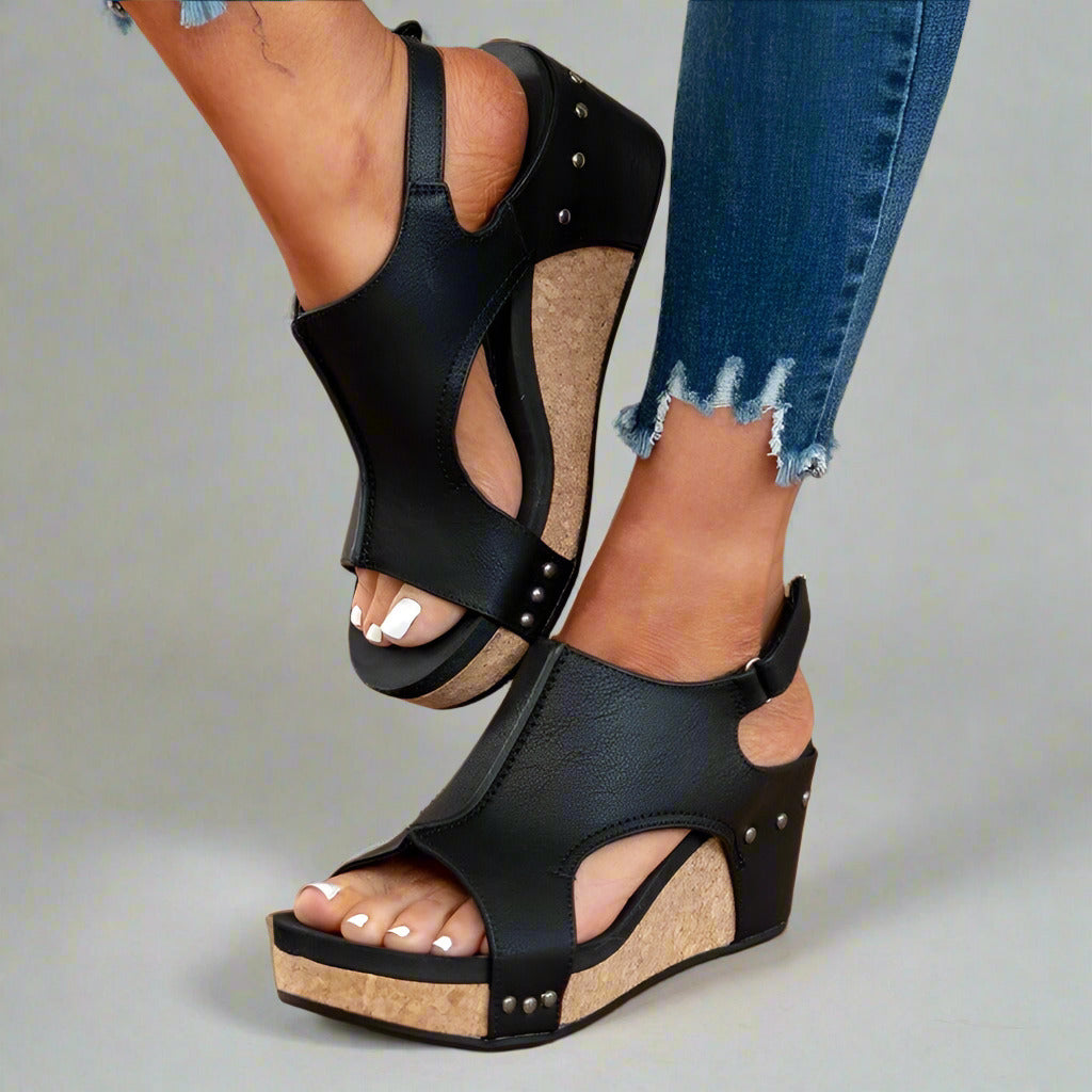 Lila - Orthopädische Ledersandalen
