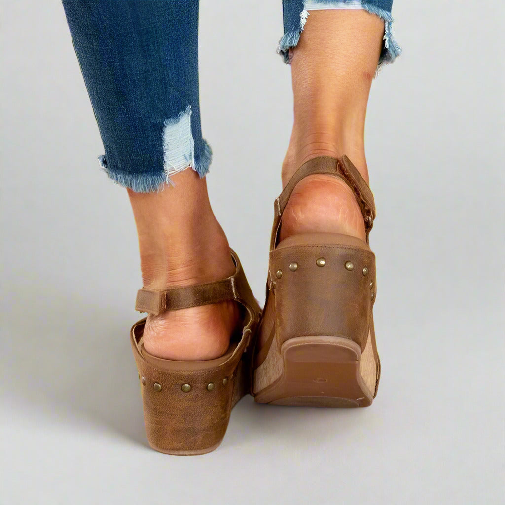 Lila - Orthopädische Ledersandalen