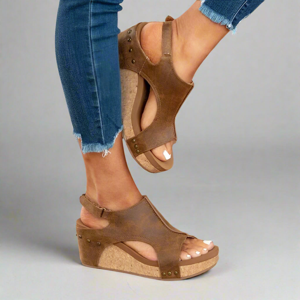 Lila - Orthopädische Ledersandalen