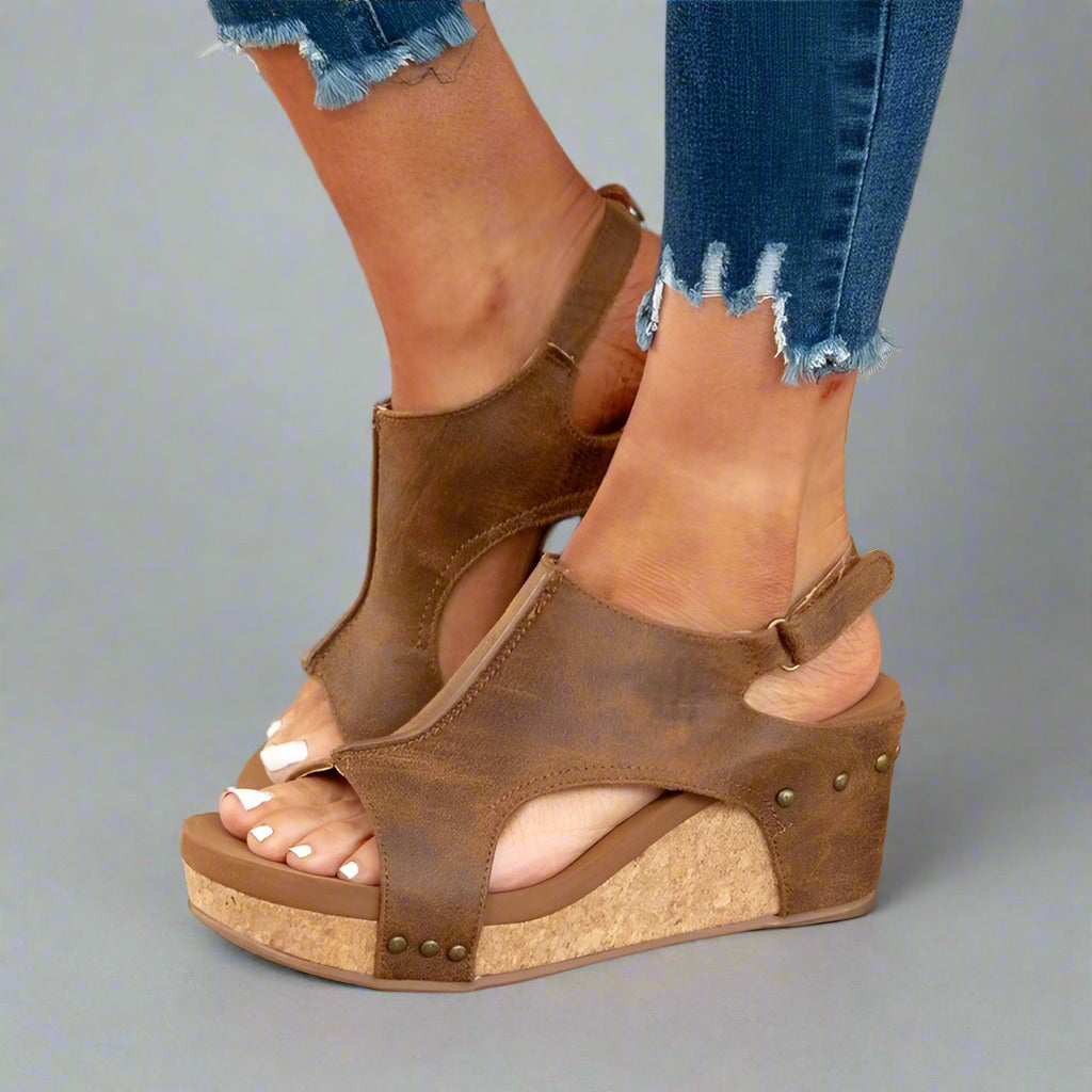 Lila - Orthopädische Ledersandalen