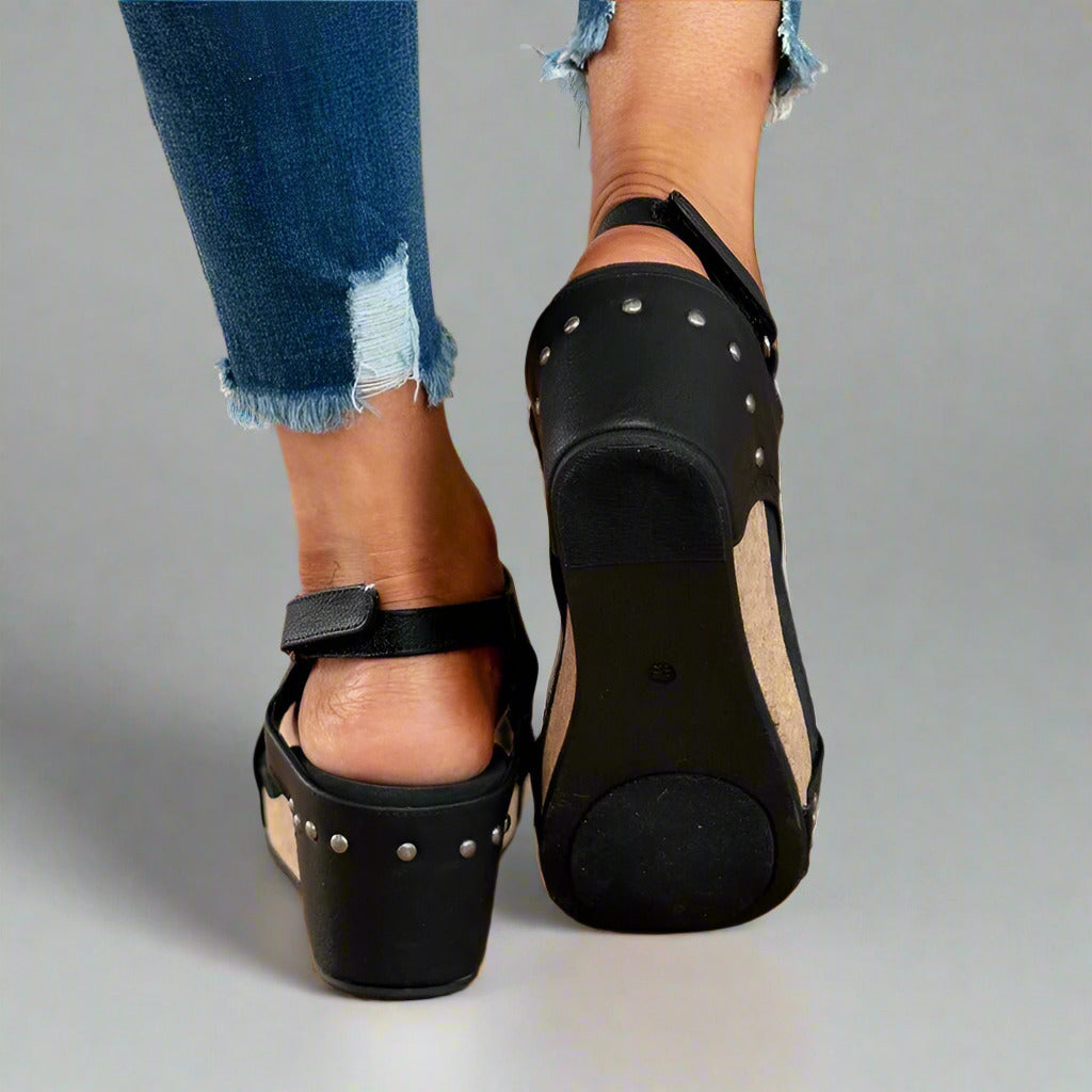 Lila - Orthopädische Ledersandalen