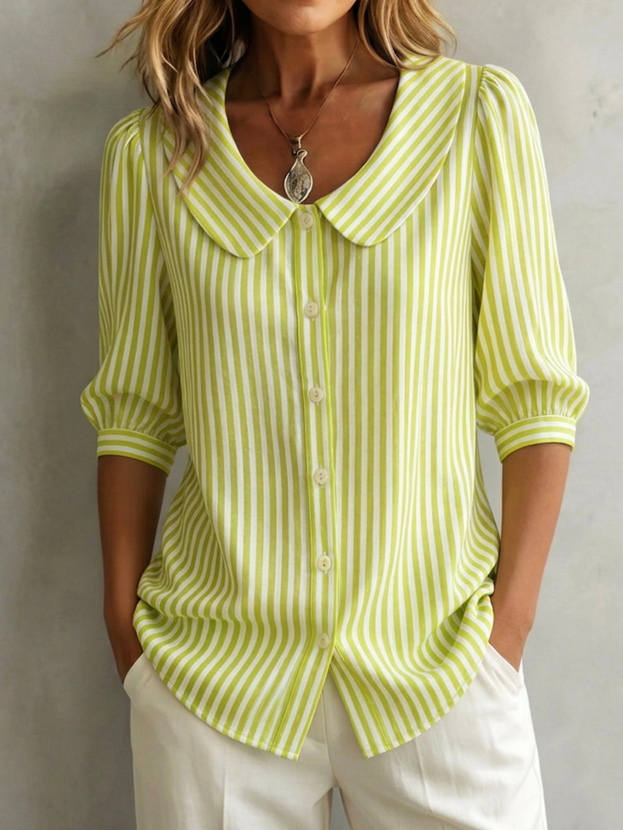 Gretje – Bluse Mit Knöpfen