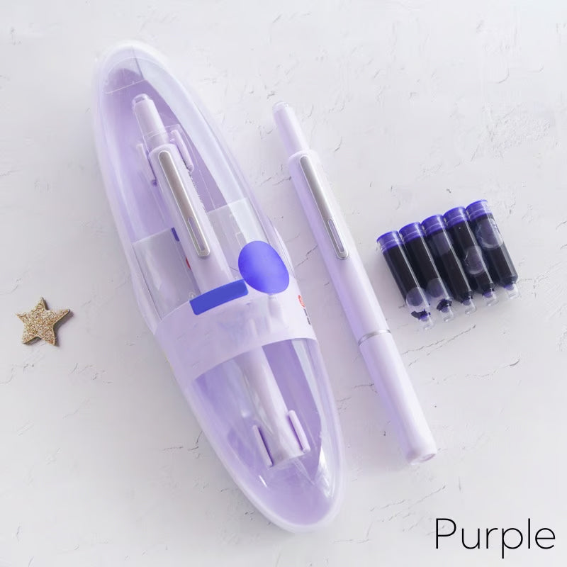 InkFlow - Einziehbarer Füllfederhalter mit sanftem Schreibkomfort | 1+1 GRATIS