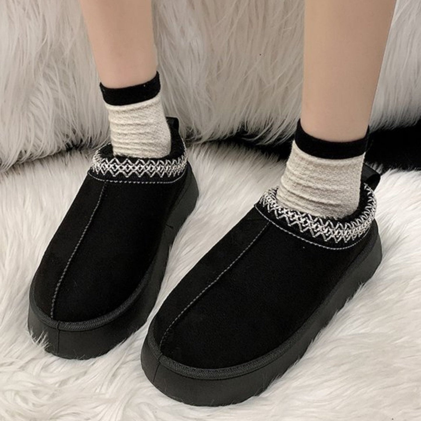 Theresia - Warme Schnee Stiefel mit dicker Sohle