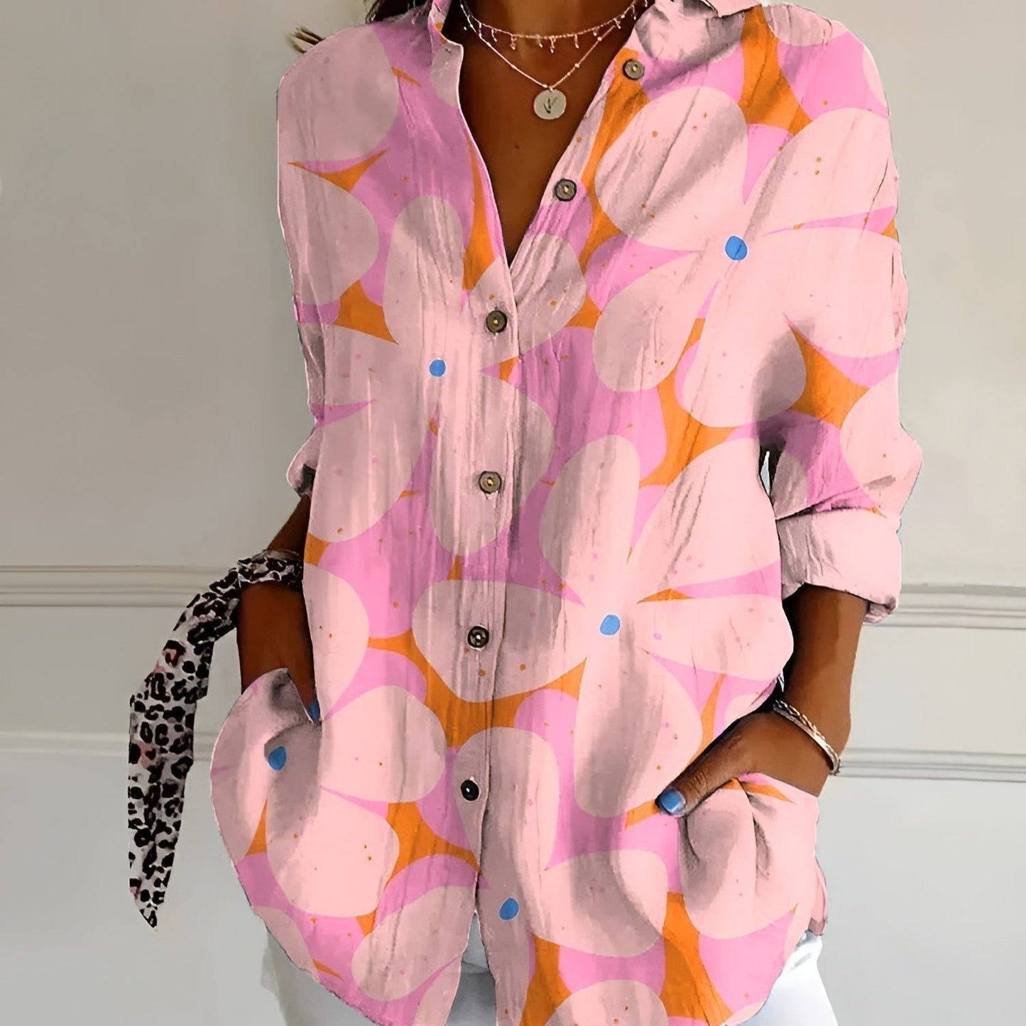 Cerelia - Stilvolle Bluse mit Blumenmuster