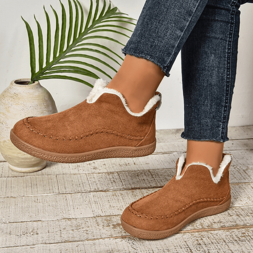 Warme Winterstiefel mit Futter aus Fleece und rutschfesten Sohlen