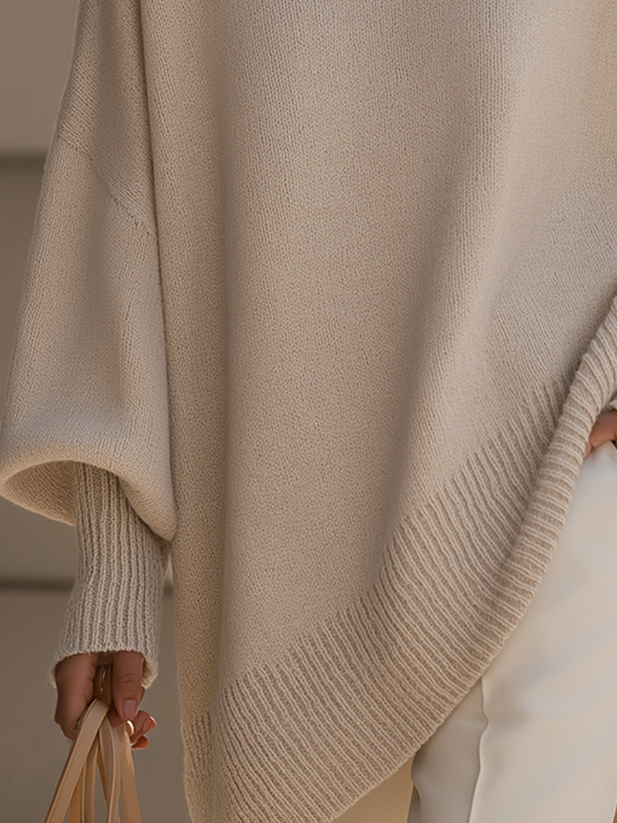 Isolde | Poncho-Pullover aus weichem Strick