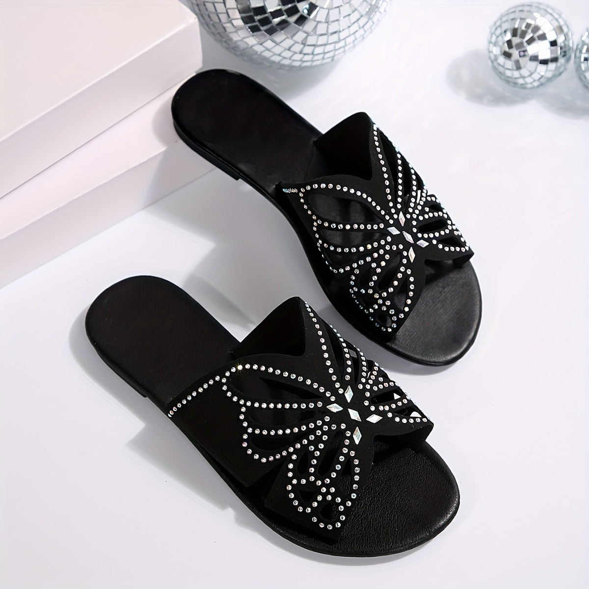 Trishia – Flache Sandalen Mit Schmetterlingsmuster