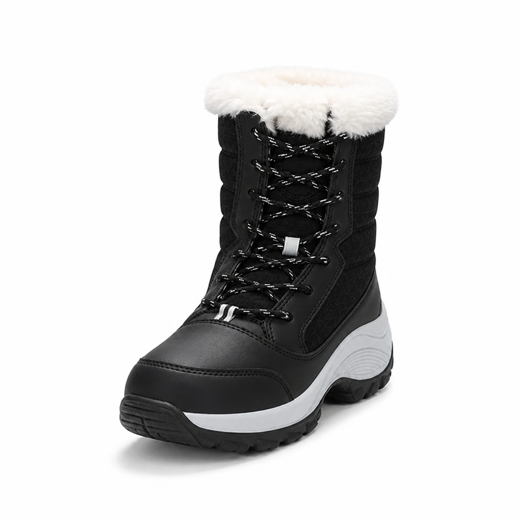 Gefütterte Winterstiefel mit Schnürung – warm bis -40 °C