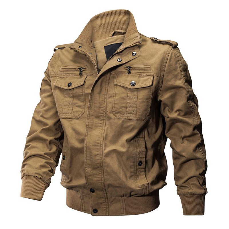 Miltin – Bomberjacke im Military-Stil mit Cargo-Taschen