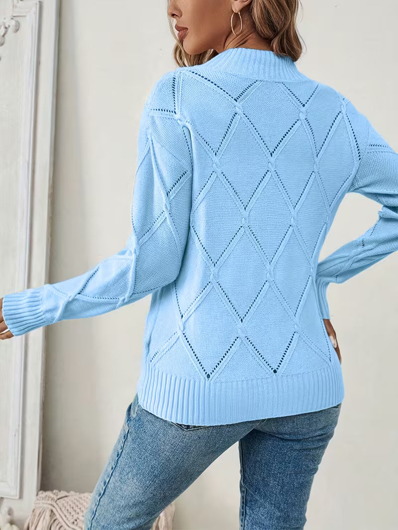 Sirinia – Strickpullover mit Rundhalsausschnitt