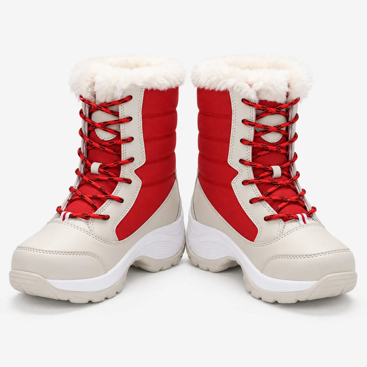 Gefütterte Winterstiefel mit Schnürung – warm bis -40 °C