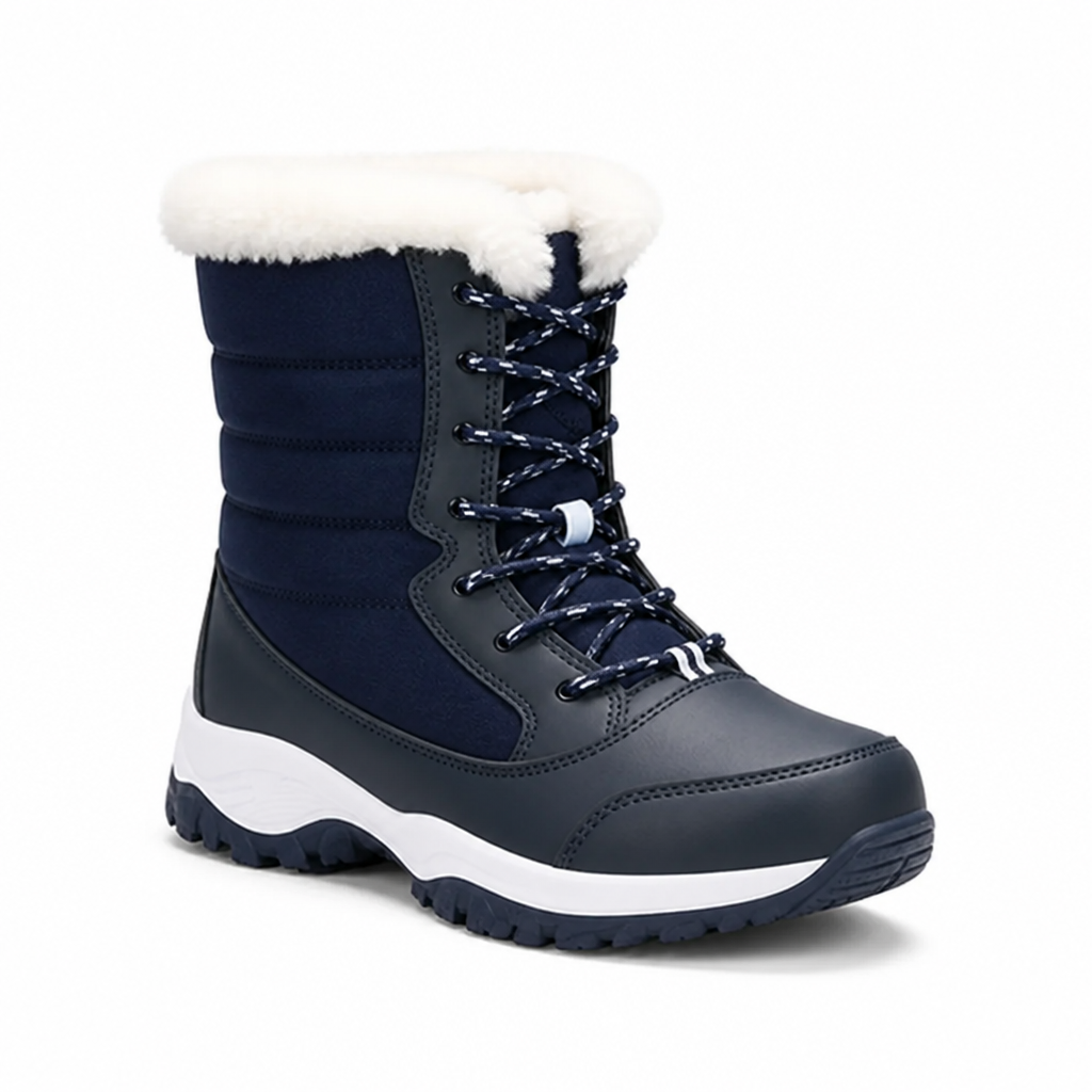 Gefütterte Winterstiefel mit Schnürung – warm bis -40 °C