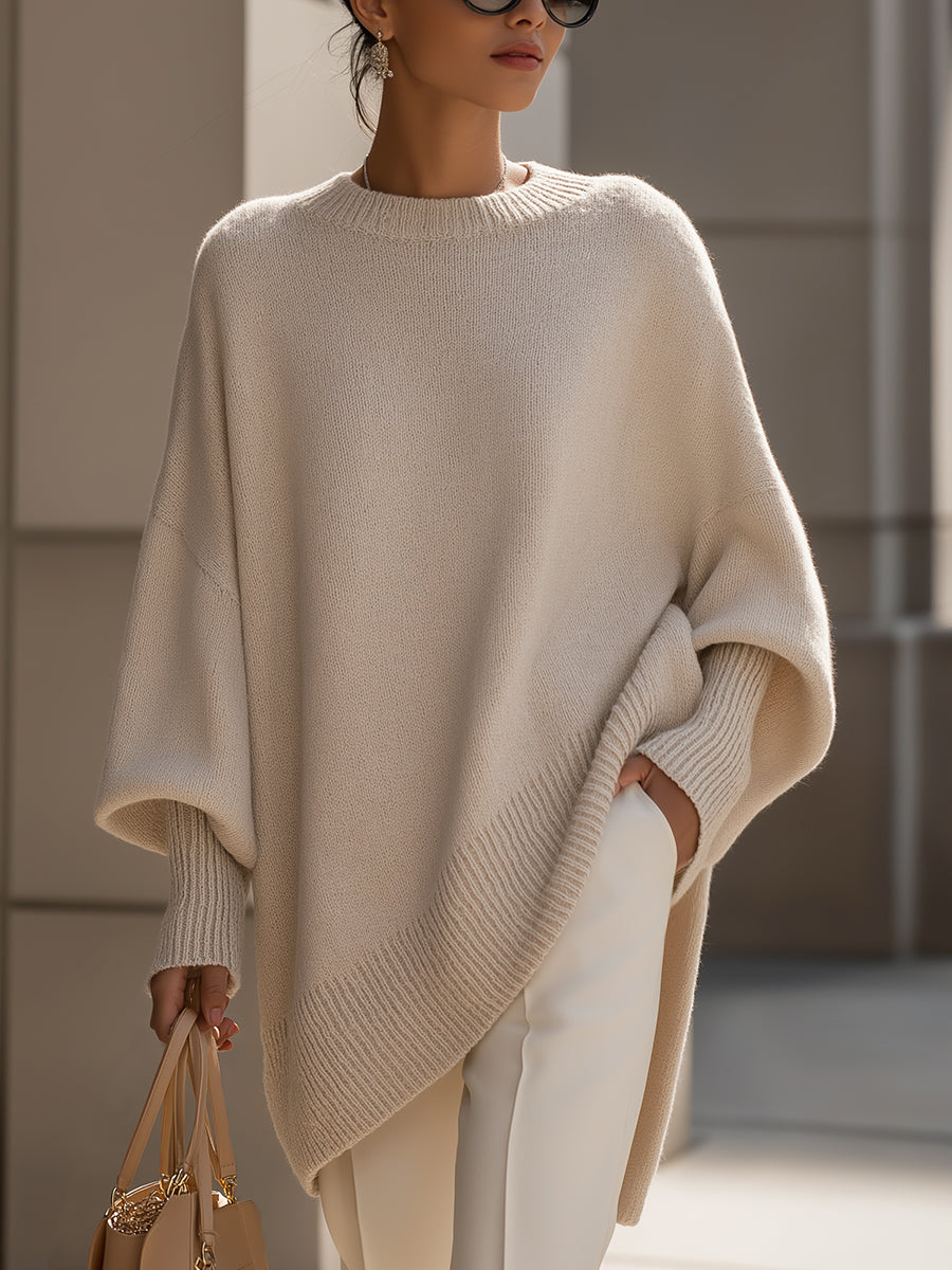 Isolde | Poncho-Pullover aus weichem Strick
