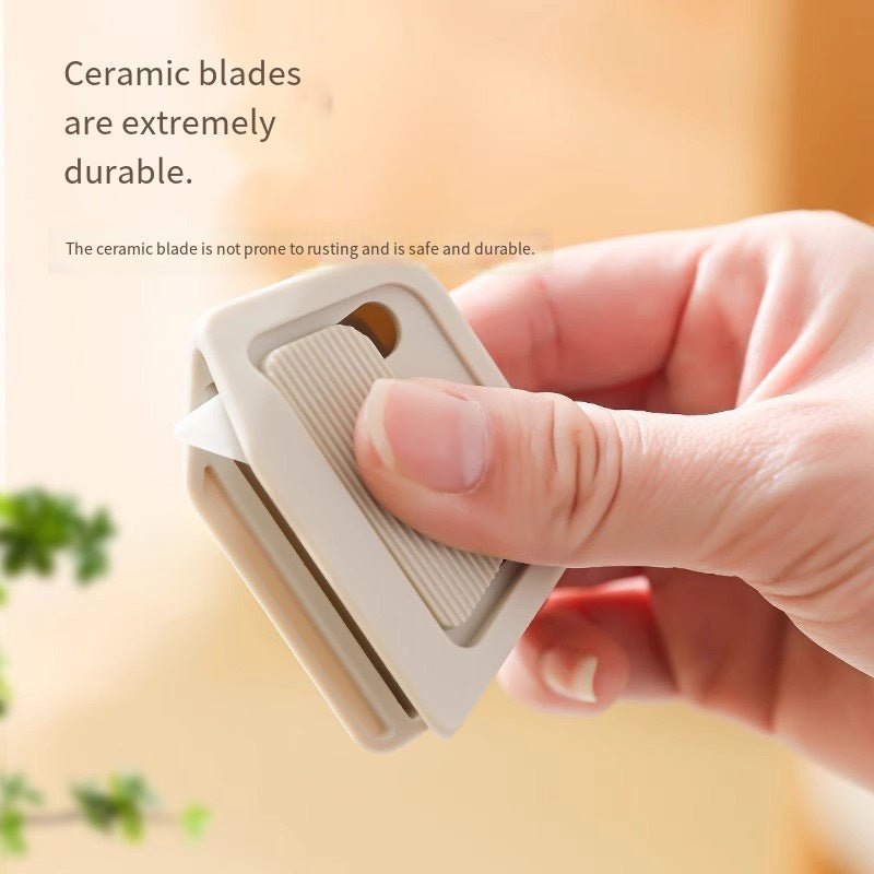 Keramik-Kartonschneider – Mit automatischem Klingenrückzug & Magnetfunktion