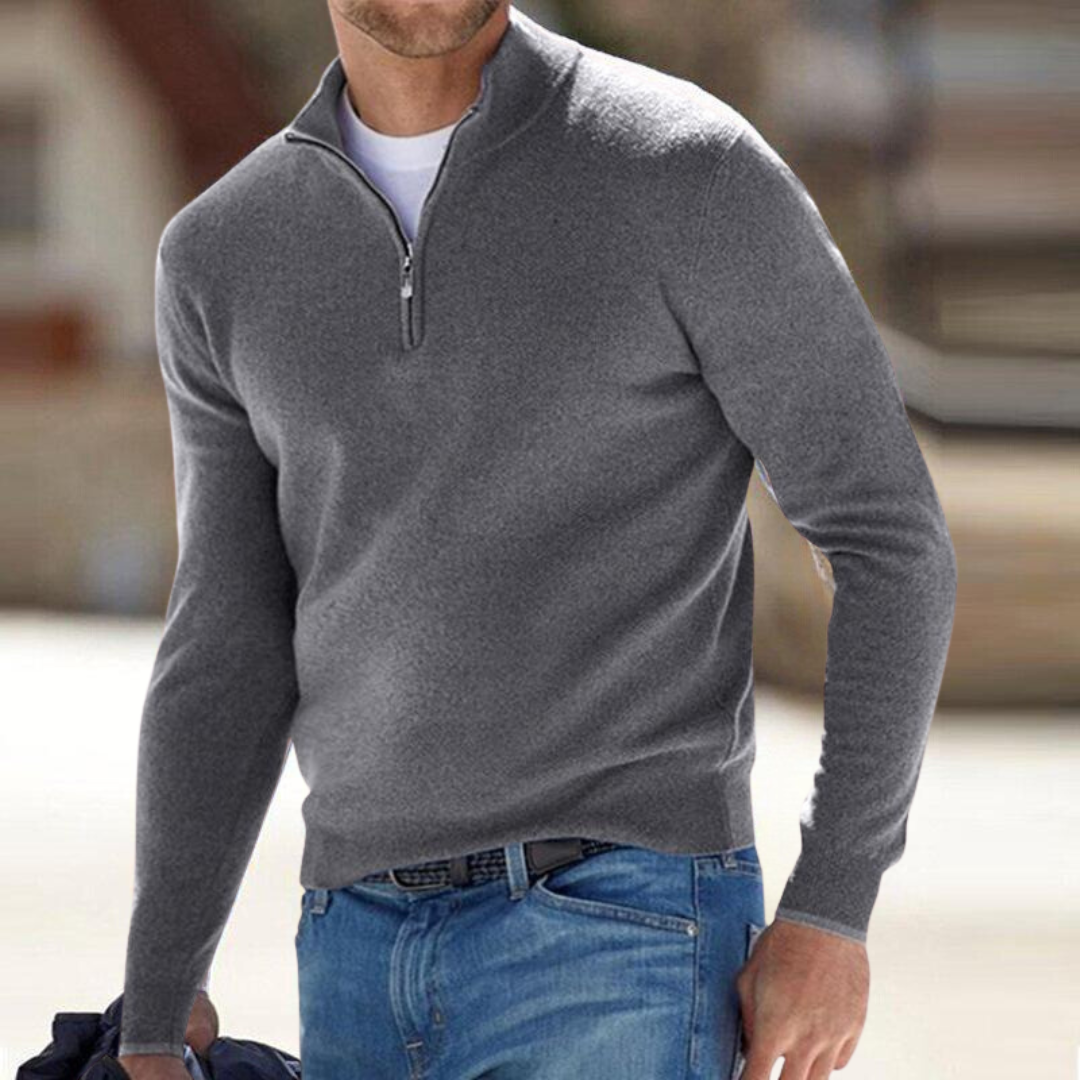 Harron | Luxury Half-Zip Sweater