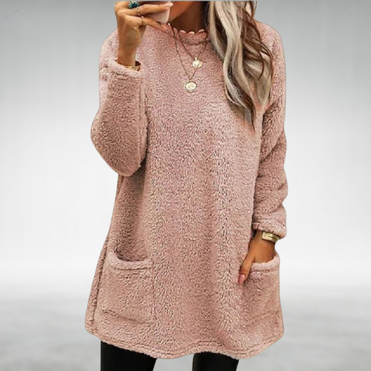 Aubrey | Langer Fleece-Pullover
