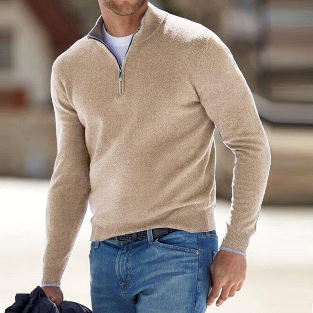 Harron | Luxury Half-Zip Sweater