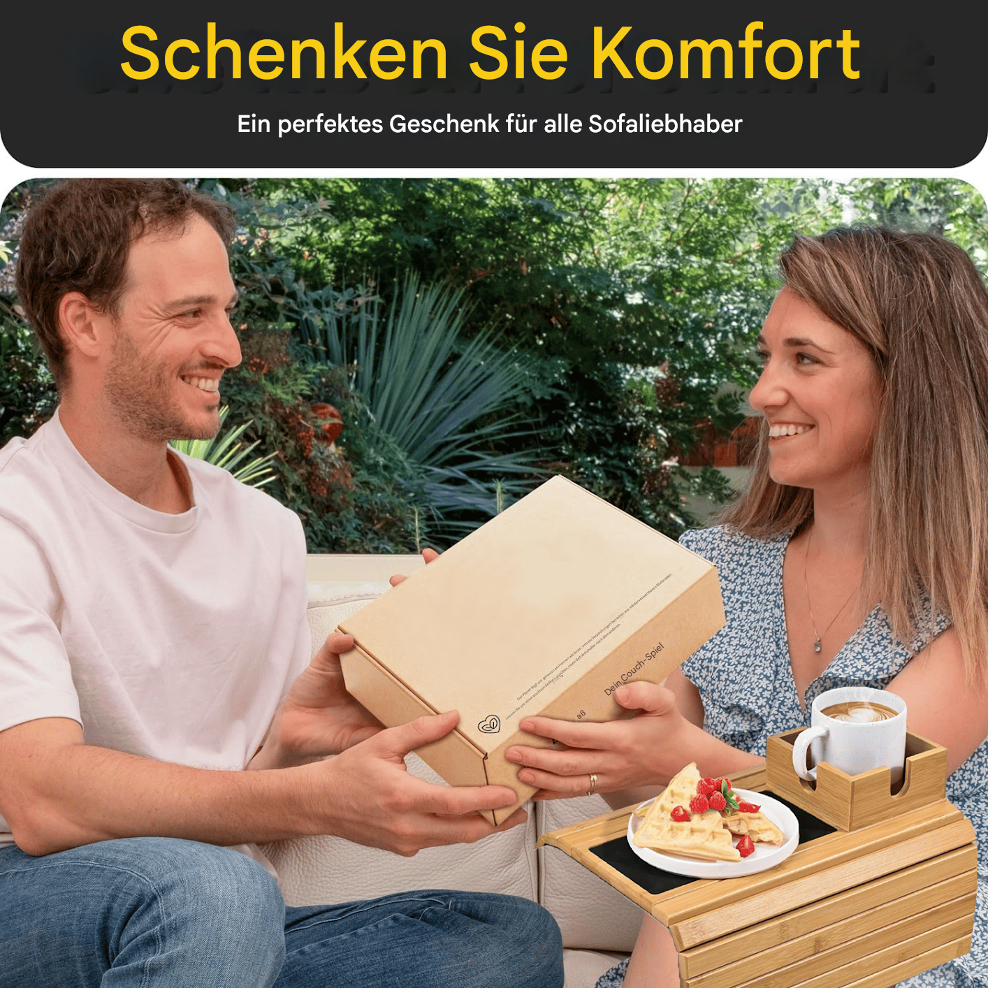 Eleganter Couch-Tassenhalter