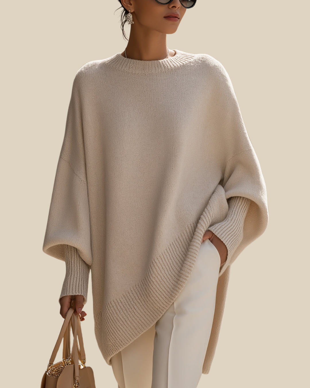 Isolde | Poncho-Pullover aus weichem Strick