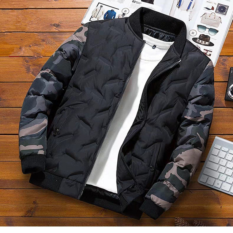 Herren Bomberjacke mit Taschen, Langarm