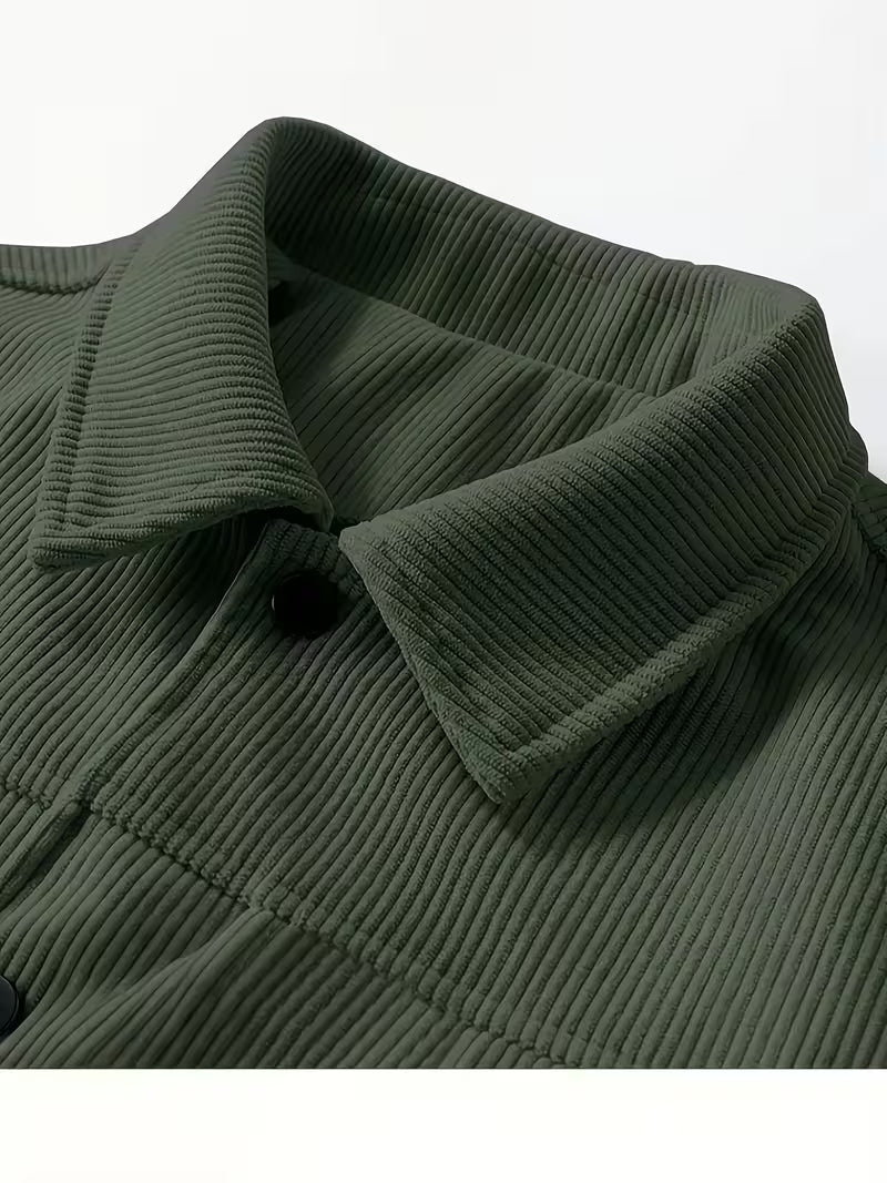 Matthaus – Cordjacke mit Kragen und Pattentaschen