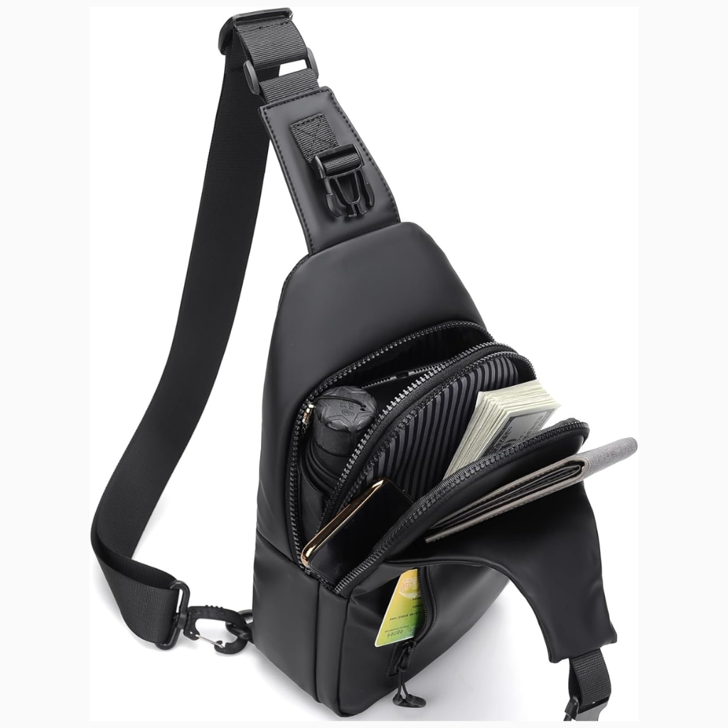 Anti-Diebstahl Crossbody Tasche mit wasserdichtem Schutz