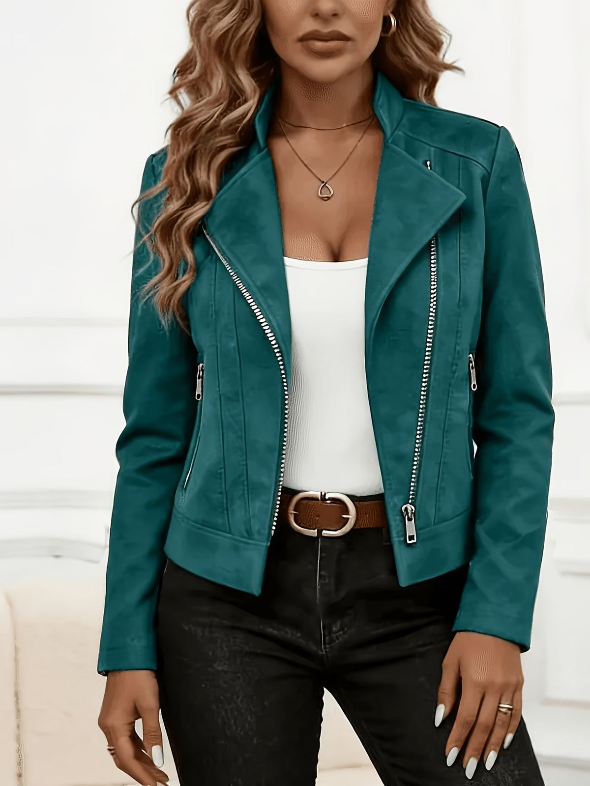Amina – Langarmjacke mit Reißverschluss