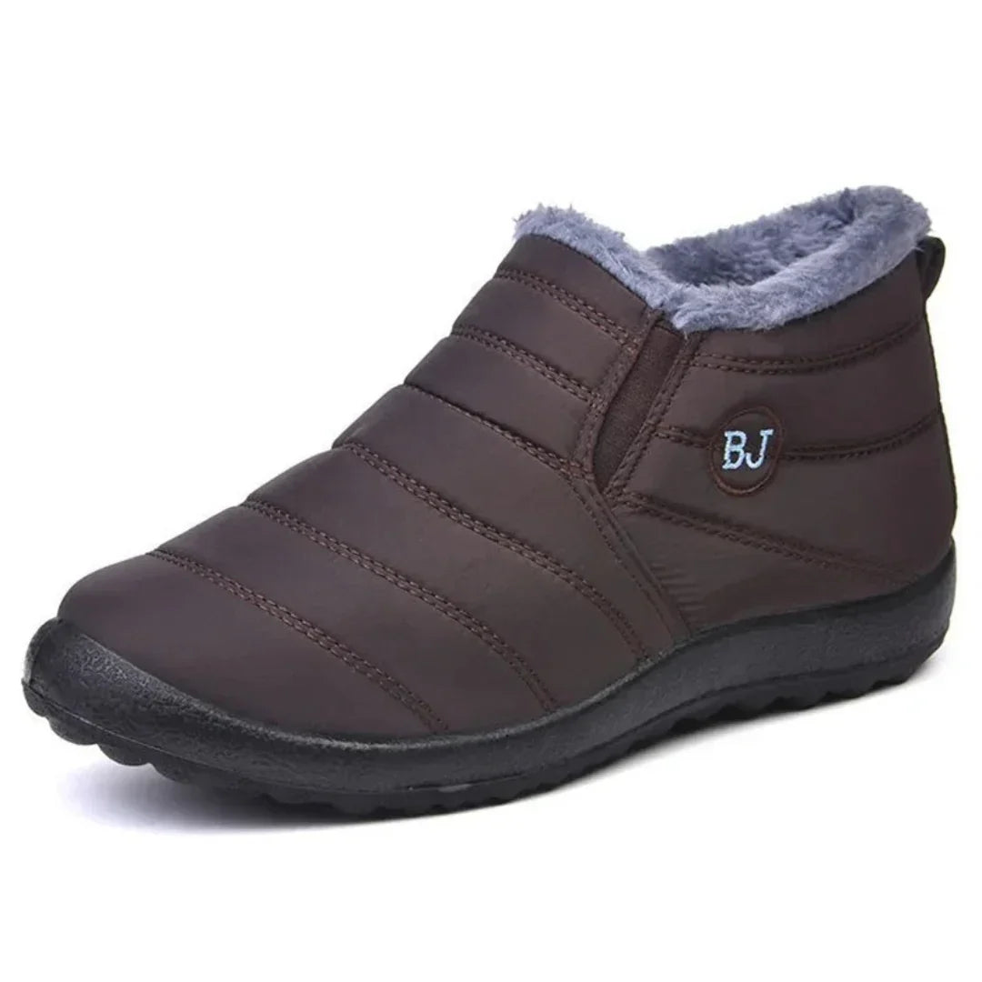 Damen Winterstiefel wasserabweisend mit Plüschfutter und Antirutschsohle