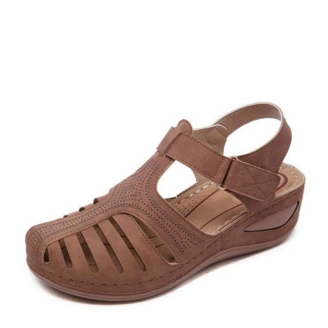 KomfortTritt | Atmungsaktive Orthopädische Sandalen mit Klettverschluss
