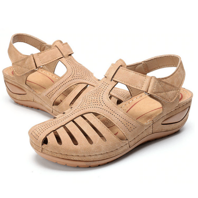 KomfortTritt | Atmungsaktive Orthopädische Sandalen mit Klettverschluss