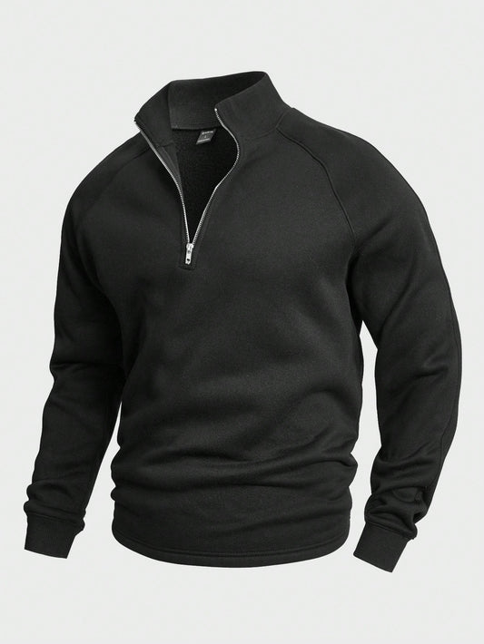 Simon - Freizeit-pullover Mit Halbem Reißverschluss