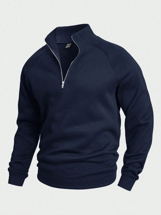 Kelvin | Eleganter Zip-Hochkragenpullover