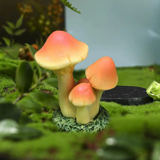 Garden Magic Forest Glow Miniatur Dekorative Pilzfigur | Detaillierte Handwerkskunst | Harz | 5 cm