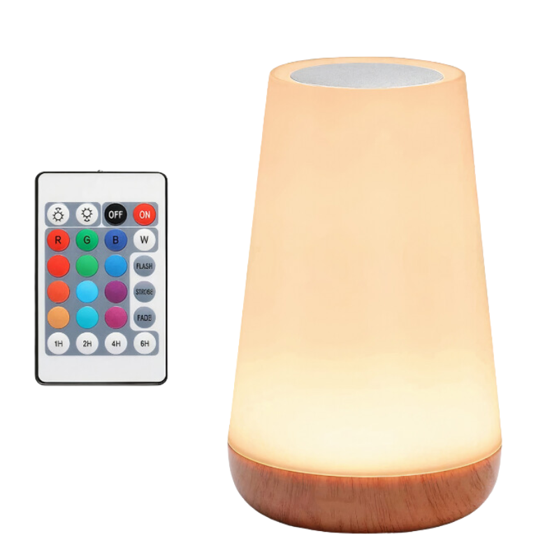 Kabellose LED Nachtlampe mit RGB Farbwechsel und Fernbedienung
