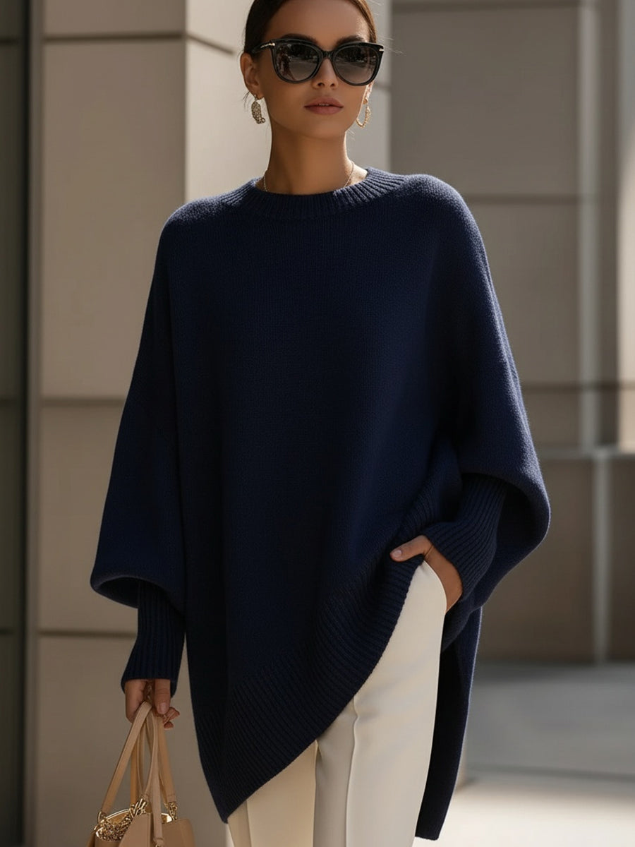 Isolde | Poncho-Pullover aus weichem Strick