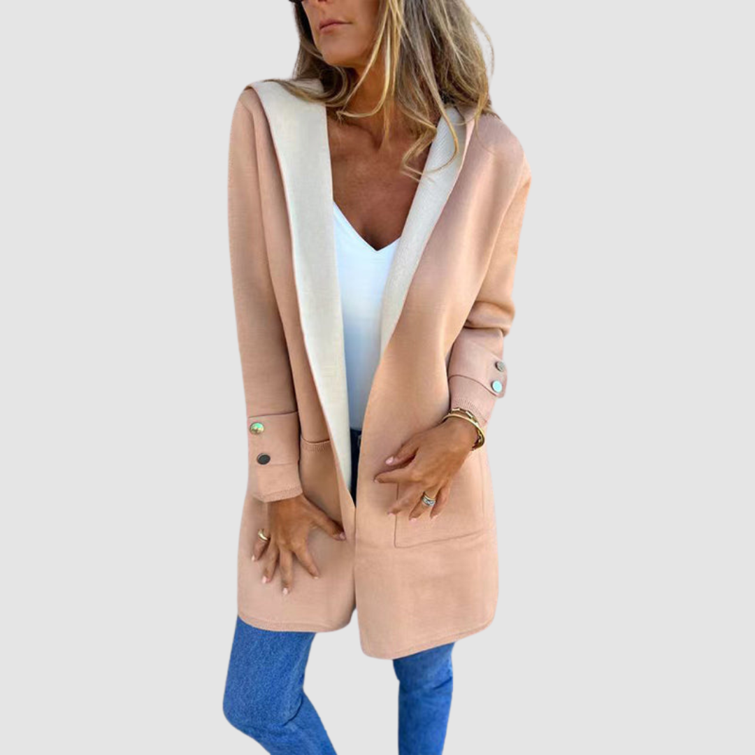 Mariela Farbblock Kapuzenjacke