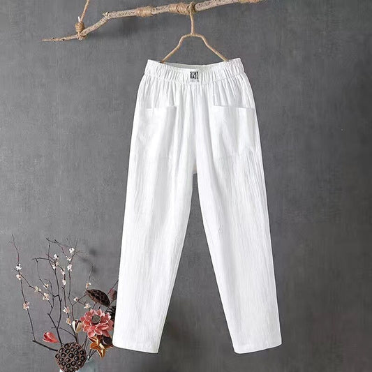 Emma | Baumwollhose Damen – Lässige Eleganz mit Elastischem Bund