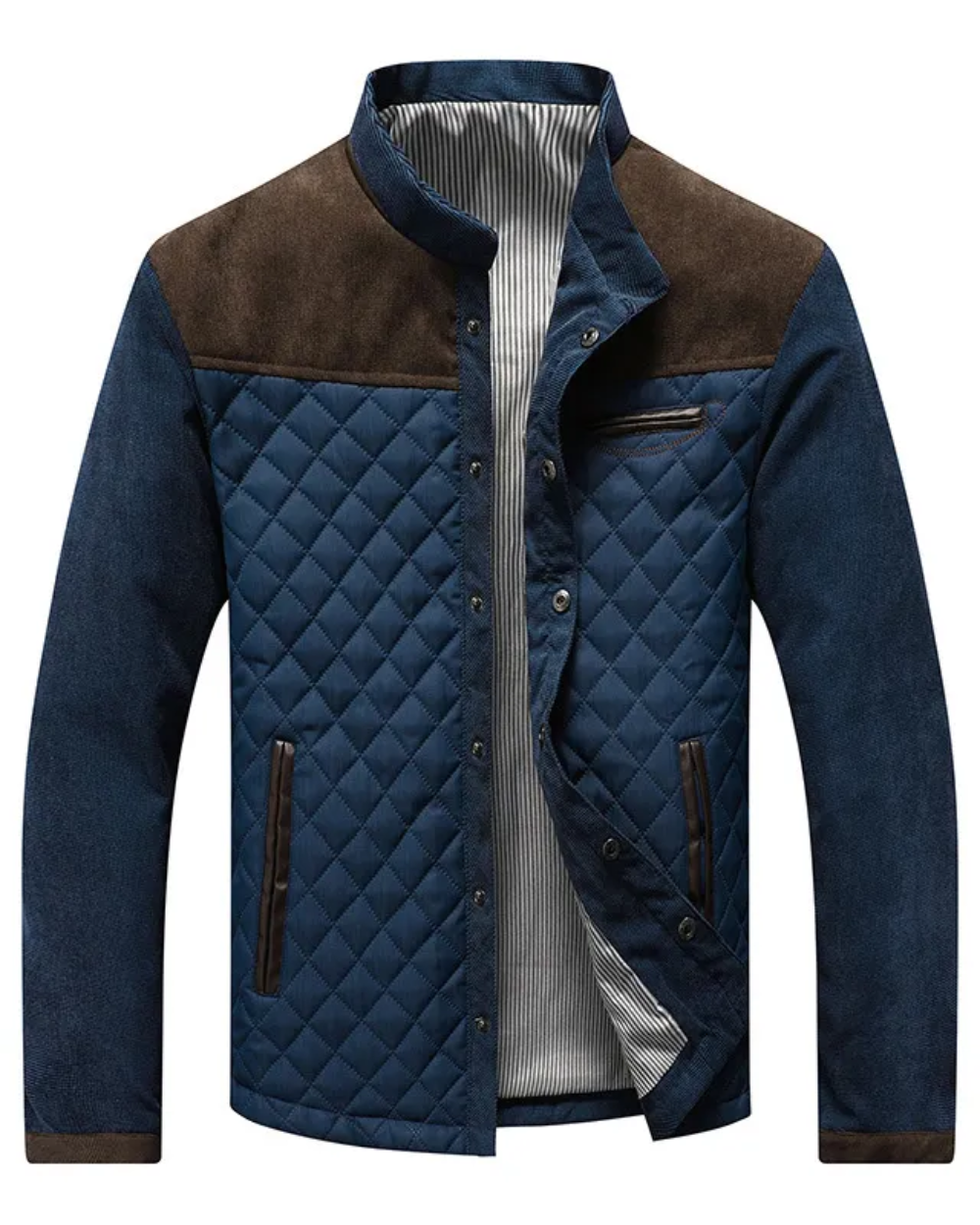 Herren Jacke mit langen Ärmeln, Taschen und Knöpfen