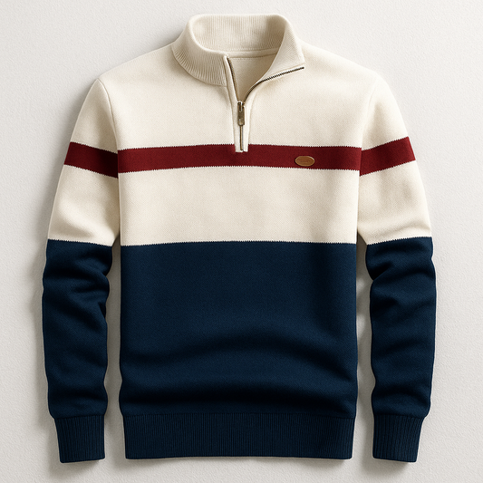 ELSTON HERITAGE PULLOVER MIT VIERTELZIP
