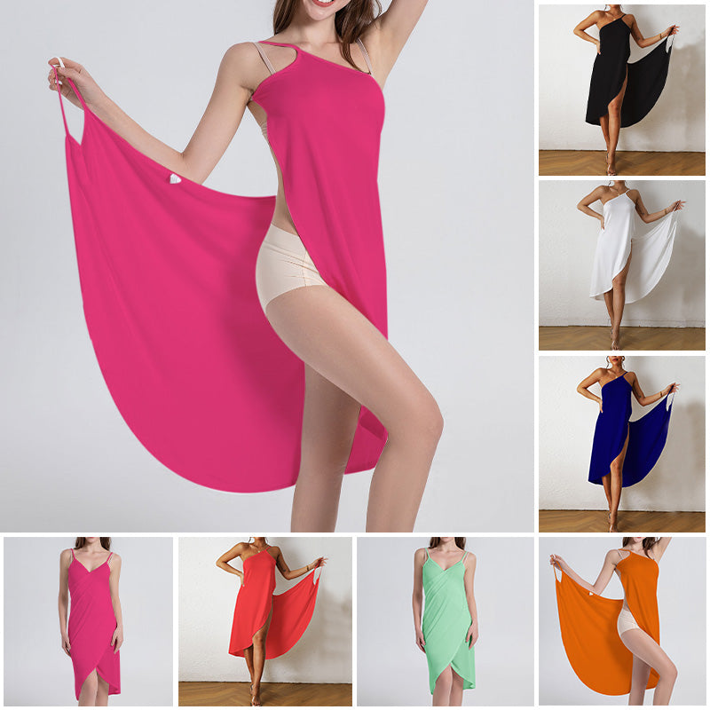 Zuedys Midi-Strandkleid
