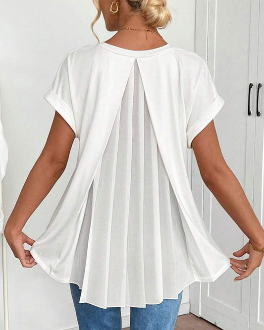 Liyanna – Patchwork T-Hemd Mit Kurzen Ärmeln